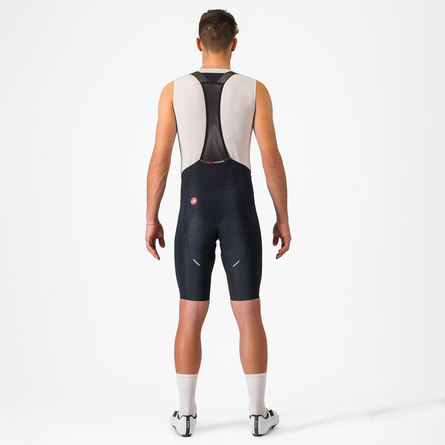 Castelli FREE AERO RC Rövidnadrág Bib-vel Férfi Fekete | TIQJADN-37