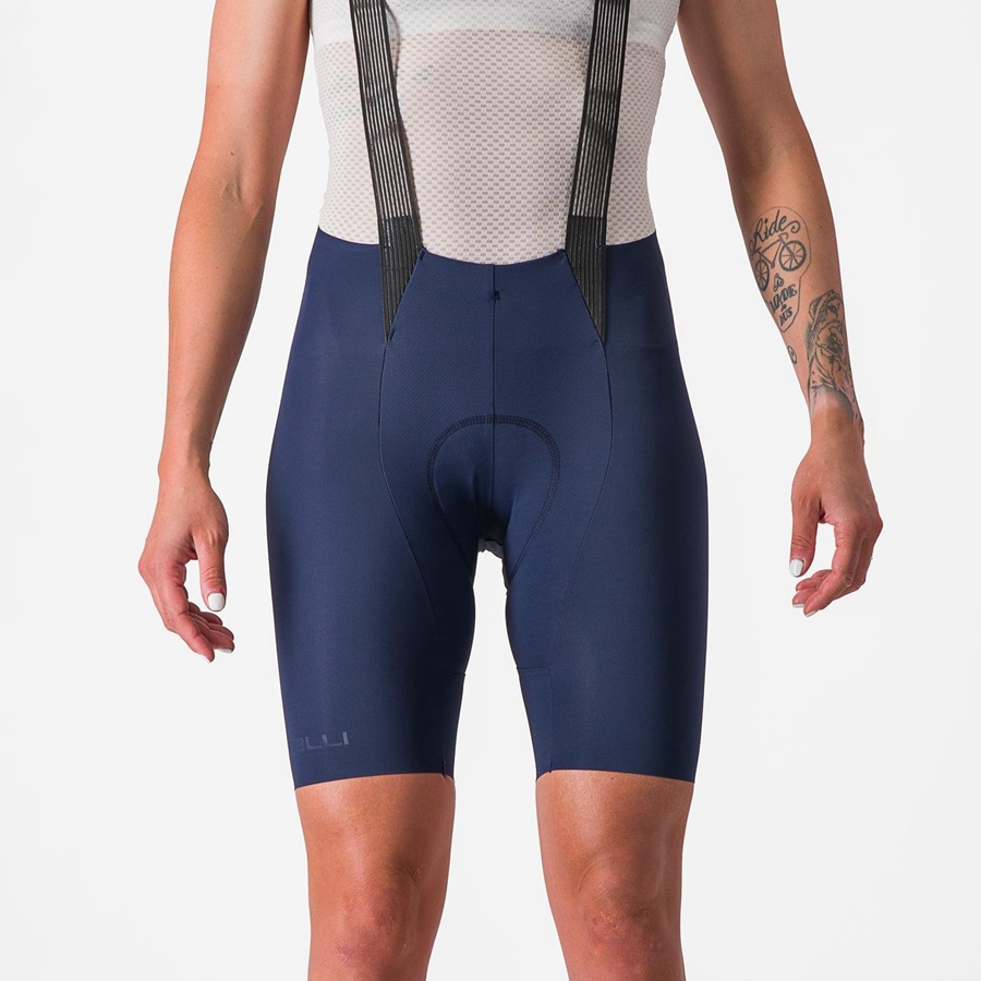 Castelli FREE AERO RC W Rövidnadrág Bib-vel Női Kék | EQLZUIY-53