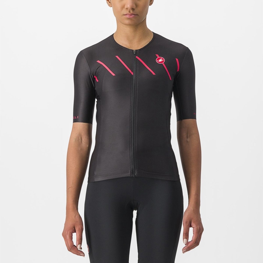 Castelli FREE SPEED 2 W RACE TOP Öltönyök Női Fekete | FWBPXCL-16