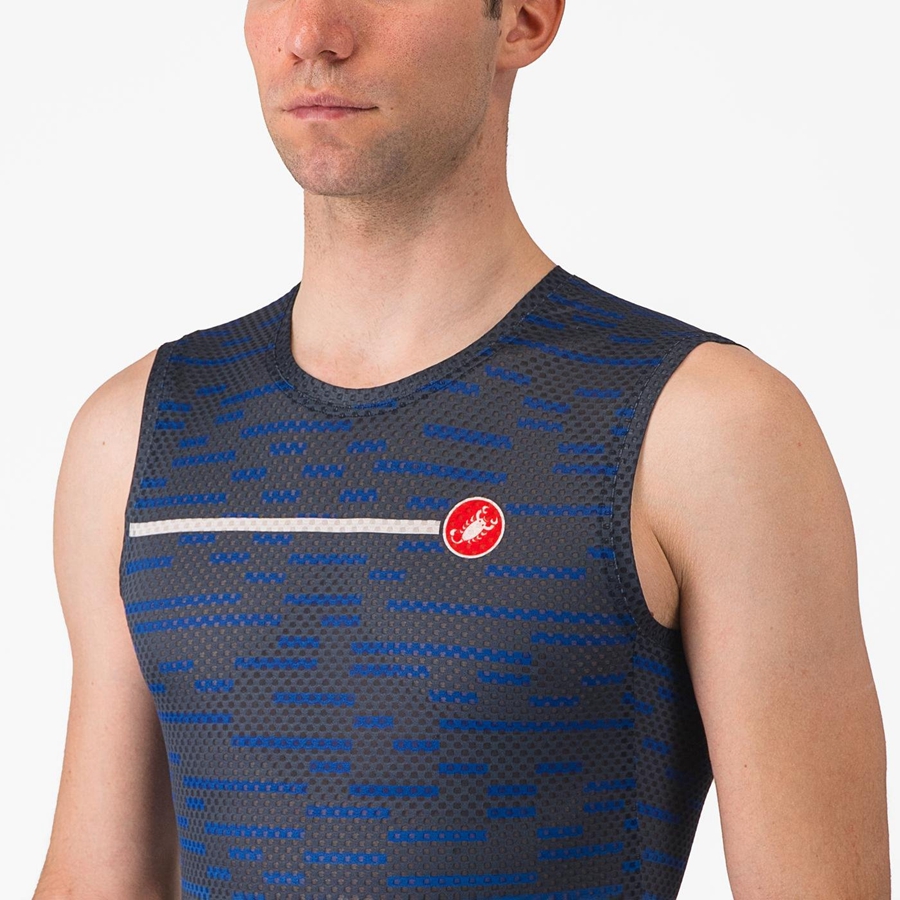 Castelli INSIDER SLEEVELESS Mez Férfi Kék | PETIGNH-83