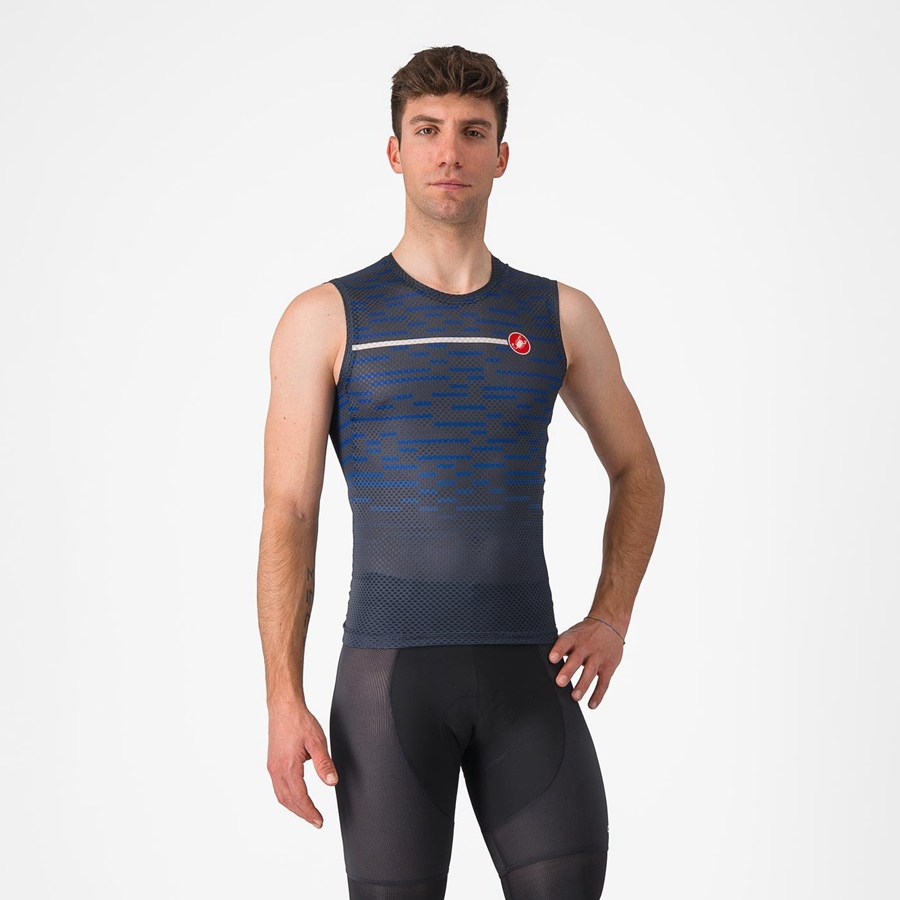 Castelli INSIDER SLEEVELESS Mez Férfi Kék | PETIGNH-83