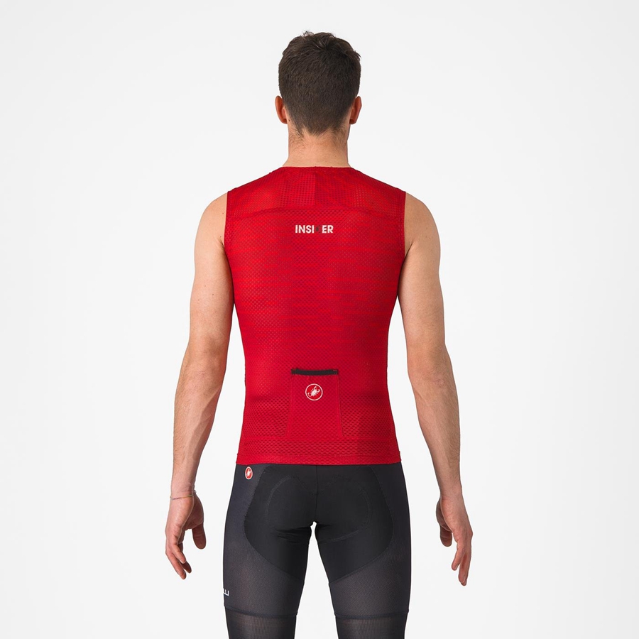 Castelli INSIDER SLEEVELESS Mez Férfi Sötétpiros | EGPSAKH-82