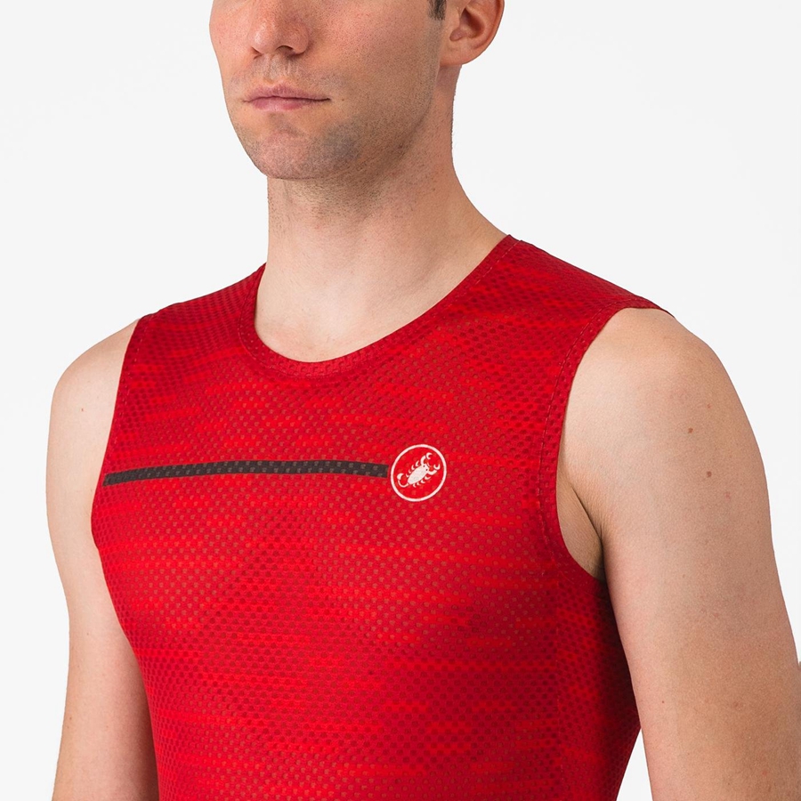 Castelli INSIDER SLEEVELESS Mez Férfi Sötétpiros | EGPSAKH-82