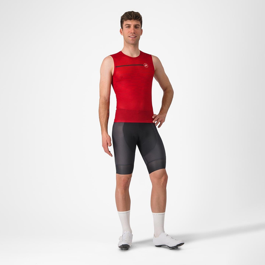 Castelli INSIDER SLEEVELESS Mez Férfi Sötétpiros | EGPSAKH-82