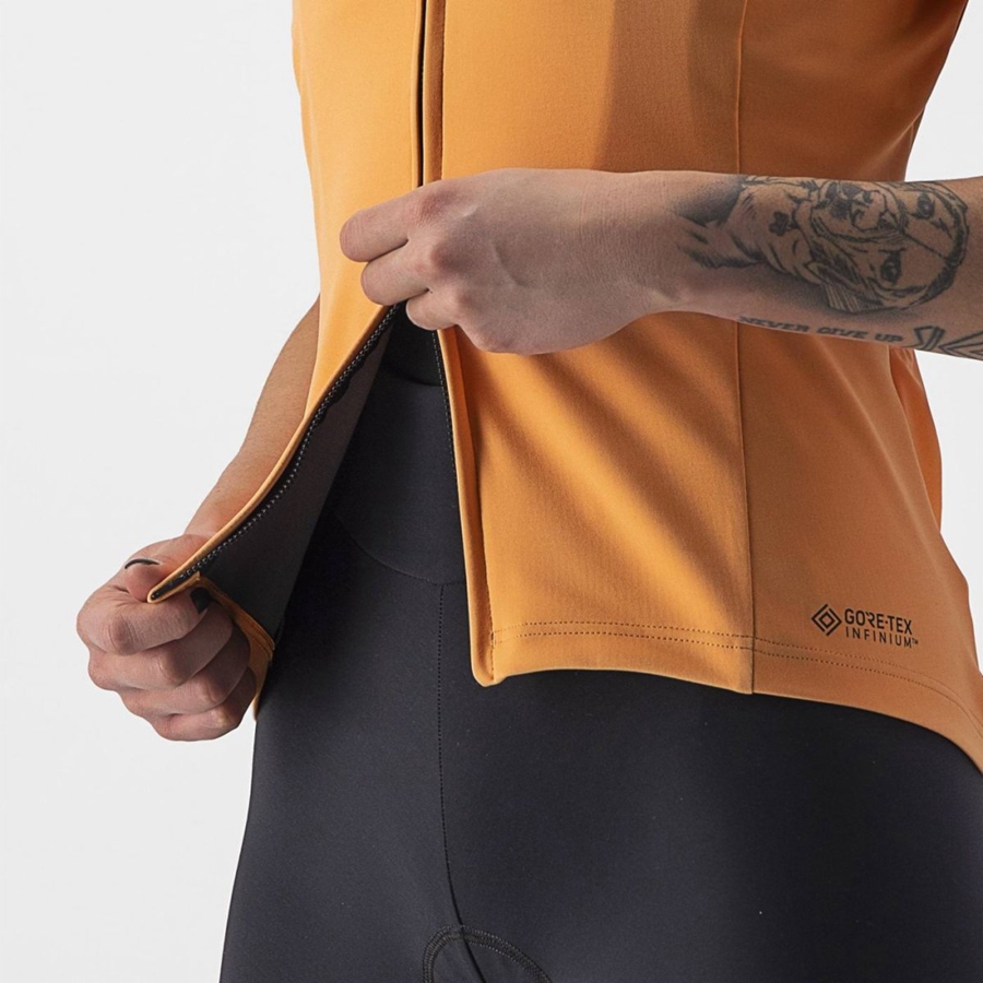 Castelli PERFETTO RoS 2W WIND Kabát Női Barna | ZUKGHWJ-31