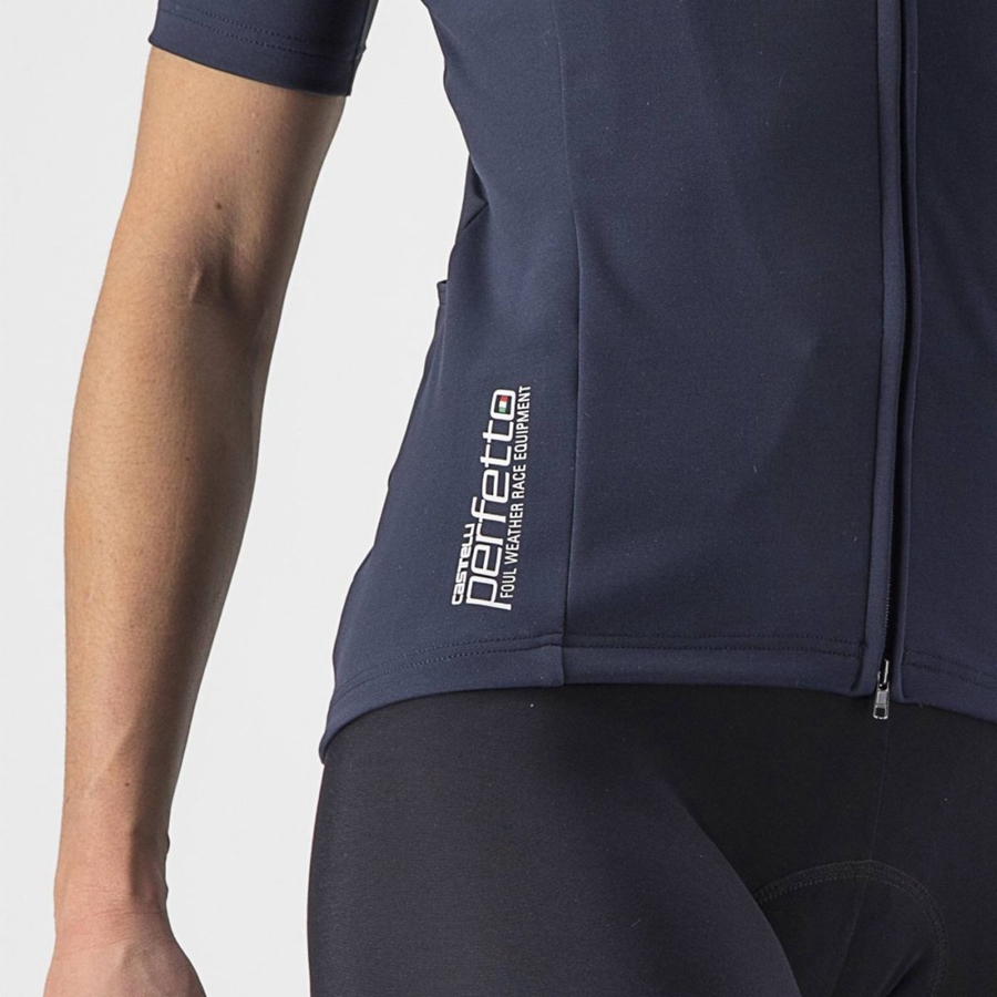 Castelli PERFETTO RoS 2W WIND Kabát Női Kék | PRIVNSH-47