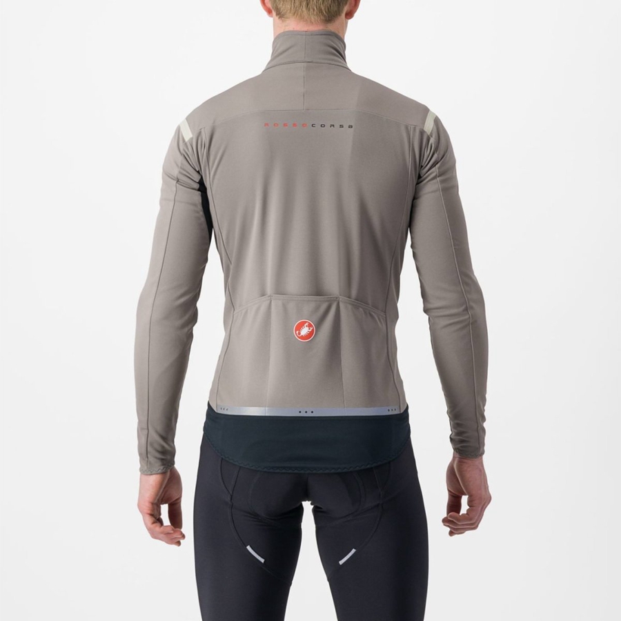 Castelli PERFETTO RoS 2 Kabát Férfi Szürke Khaki Szürke | QRSPZNM-65