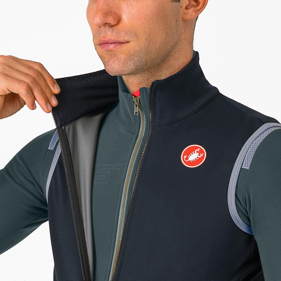 Castelli PERFETTO RoS 2 Mellény Férfi Fekete | ECLFRQO-50