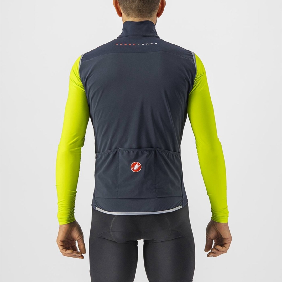 Castelli PERFETTO RoS 2 Mellény Férfi Kék | PAOYRNB-67