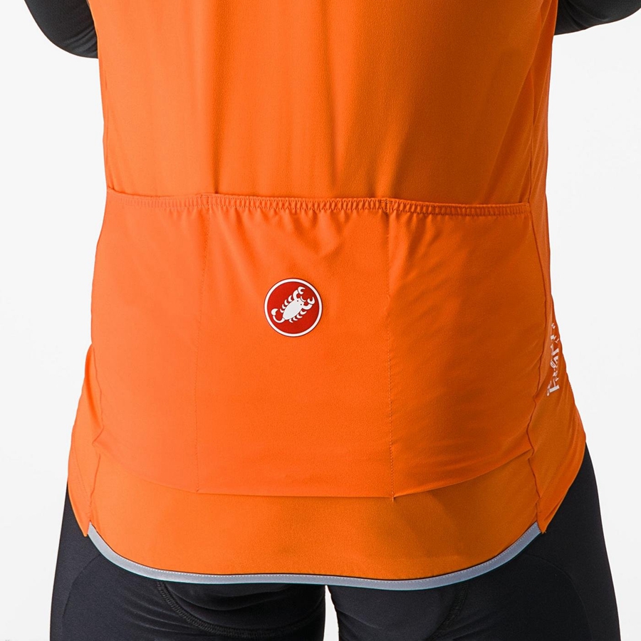 Castelli PERFETTO RoS 2 Mellény Férfi Piros Narancssárga | BDPSLHM-16