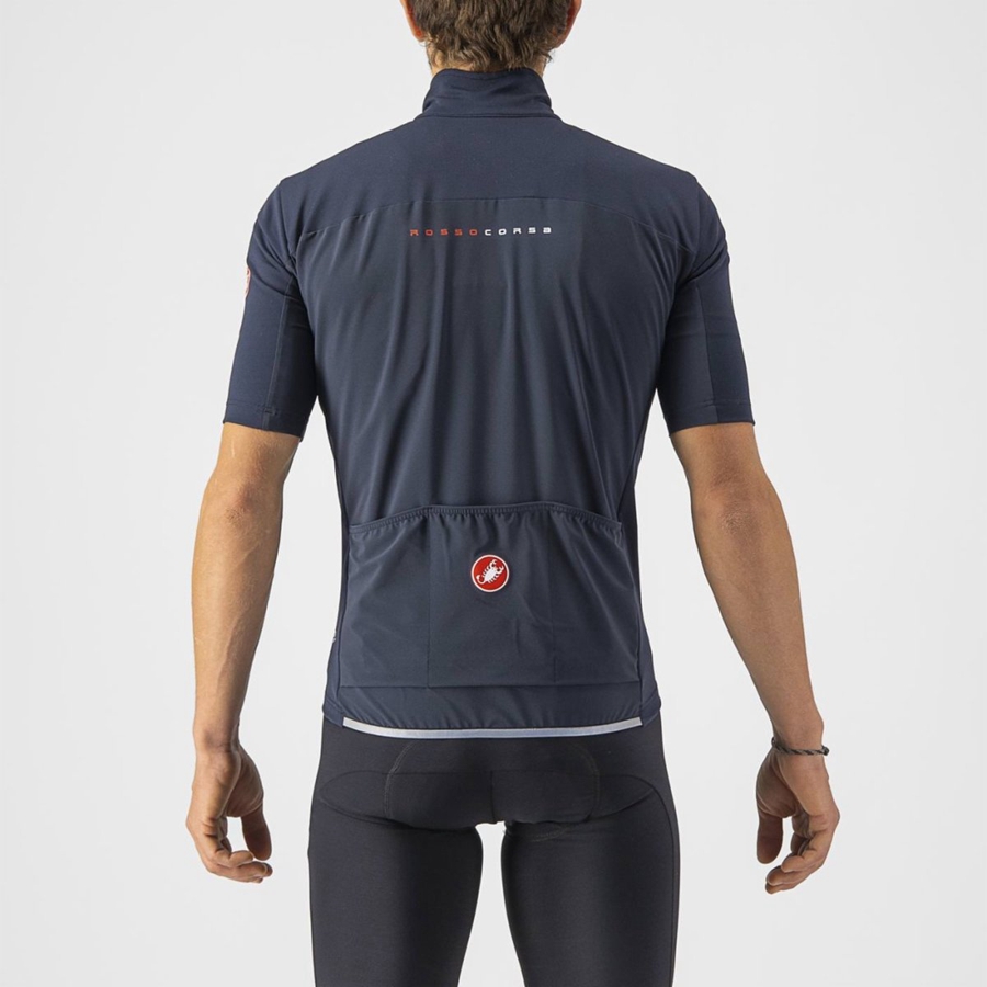 Castelli PERFETTO RoS 2 WIND Kabát Férfi Kék | ISJLTQB-94