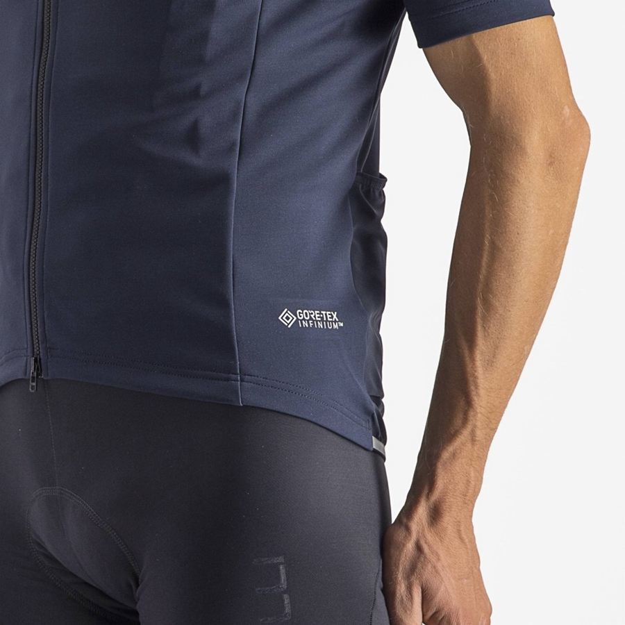 Castelli PERFETTO RoS 2 WIND Kabát Férfi Kék | ISJLTQB-94