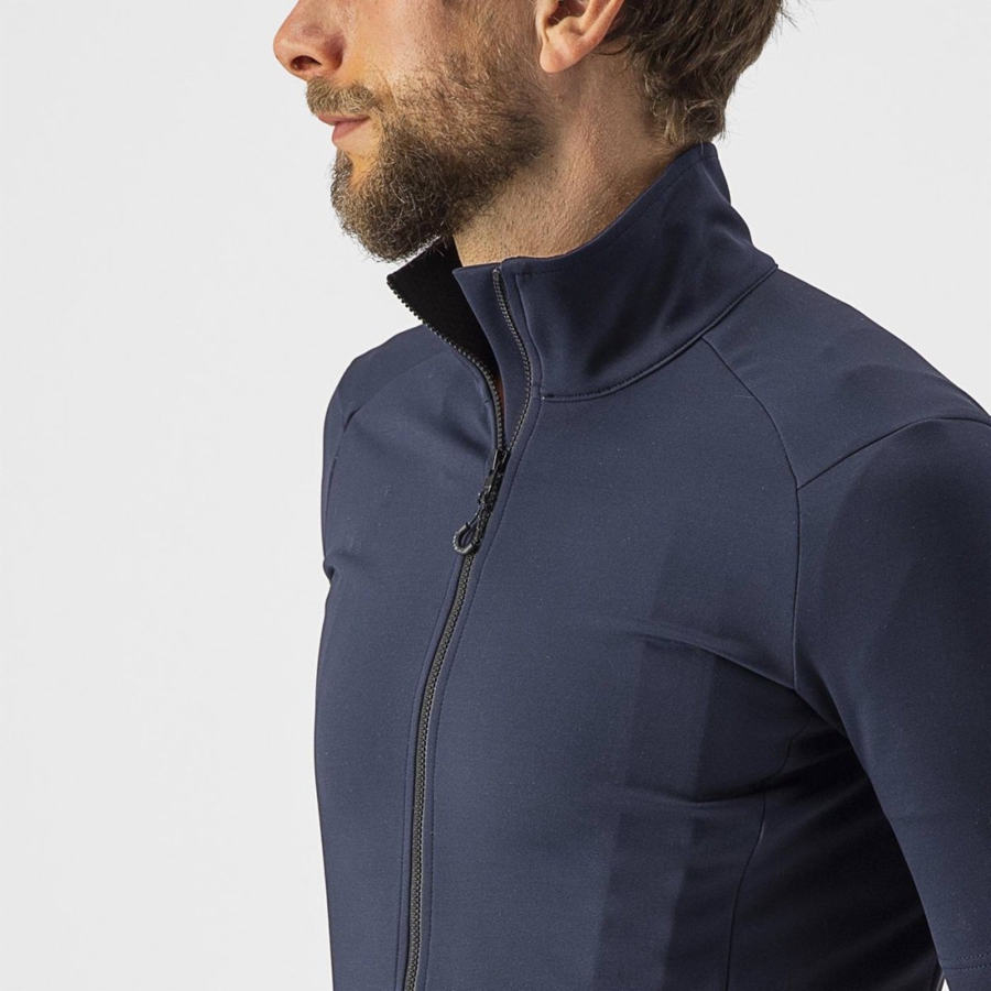 Castelli PERFETTO RoS 2 WIND Kabát Férfi Kék | ISJLTQB-94