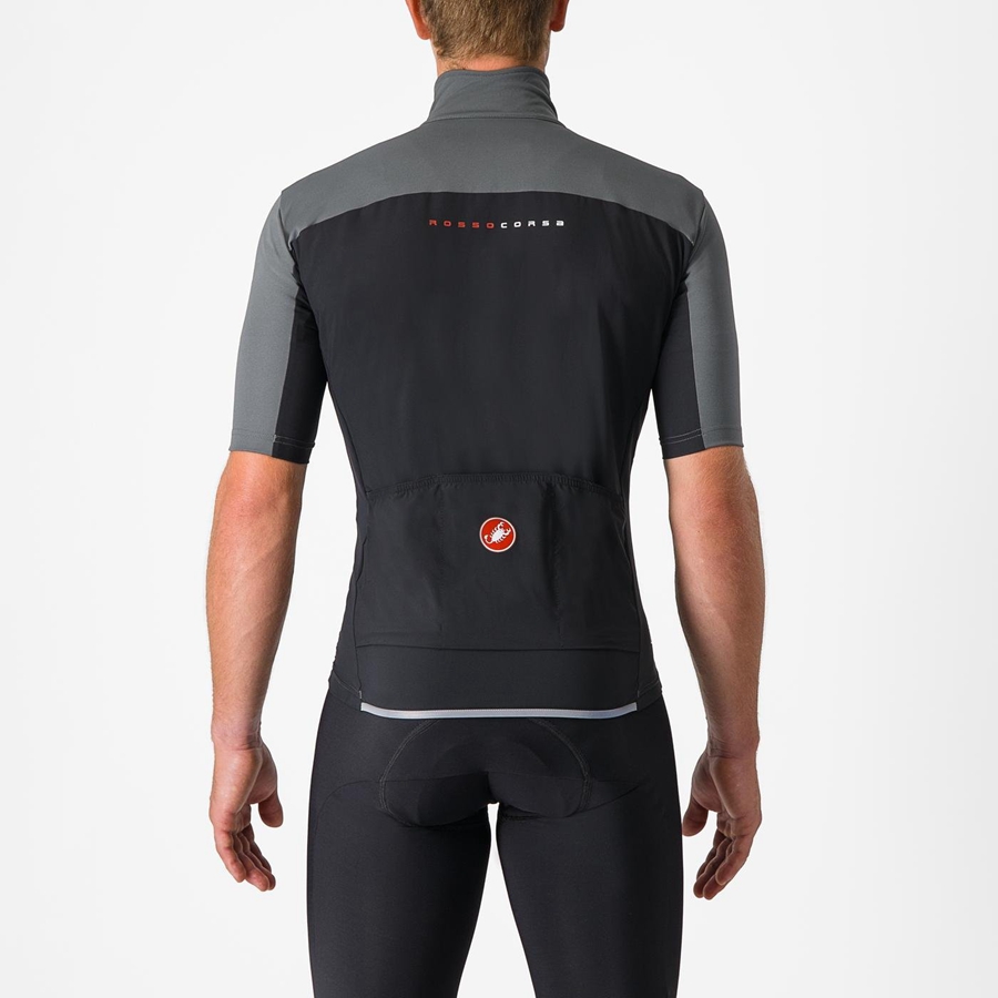 Castelli PERFETTO RoS 2 WIND Kabát Férfi Szürke | YWOUIRX-06