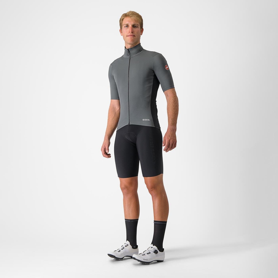 Castelli PERFETTO RoS 2 WIND Kabát Férfi Szürke | YWOUIRX-06