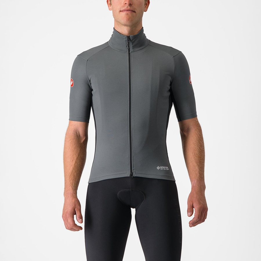 Castelli PERFETTO RoS 2 WIND Kabát Férfi Szürke | YWOUIRX-06