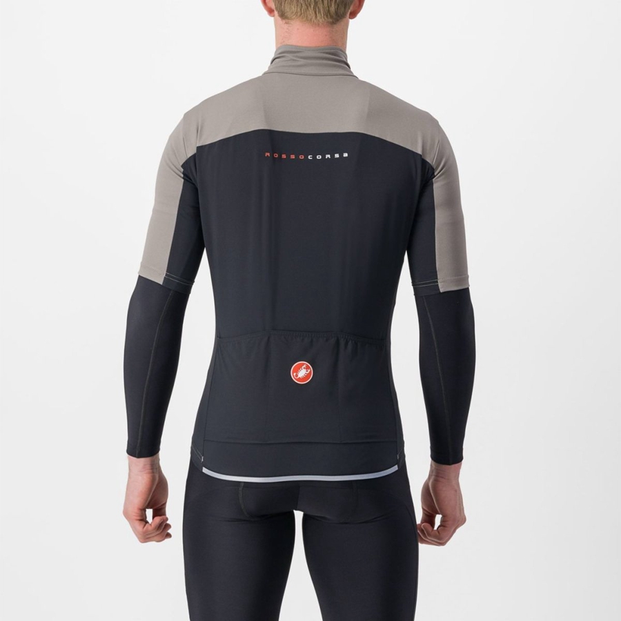 Castelli PERFETTO RoS 2 WIND Kabát Férfi Szürke | BEVZXYU-30