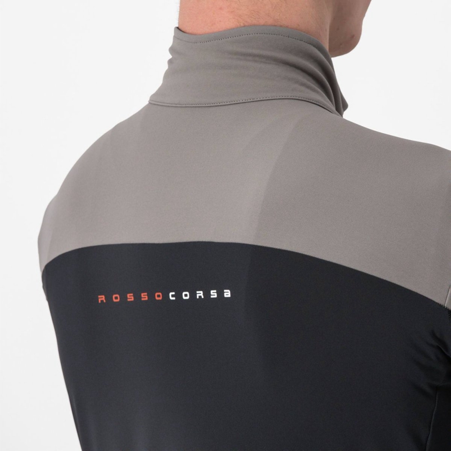 Castelli PERFETTO RoS 2 WIND Kabát Férfi Szürke | BEVZXYU-30