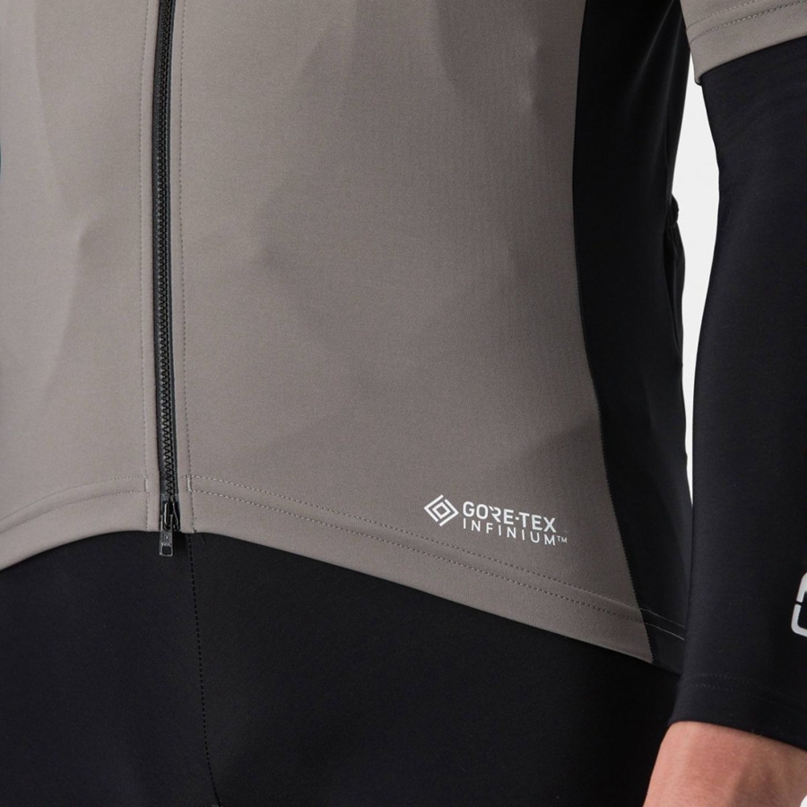 Castelli PERFETTO RoS 2 WIND Kabát Férfi Szürke | BEVZXYU-30