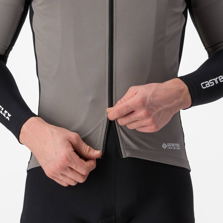 Castelli PERFETTO RoS 2 WIND Kabát Férfi Szürke | BEVZXYU-30