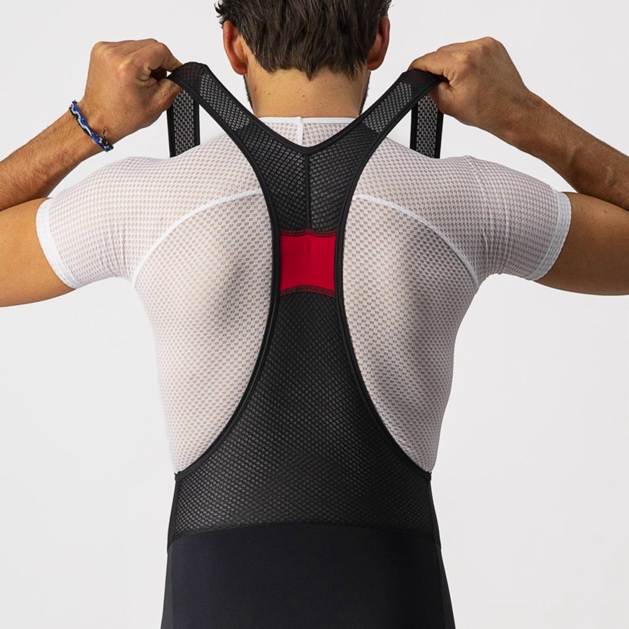 Castelli POLARE 3 Harisnya Bib-vel Férfi Fekete | VIPXAKN-13