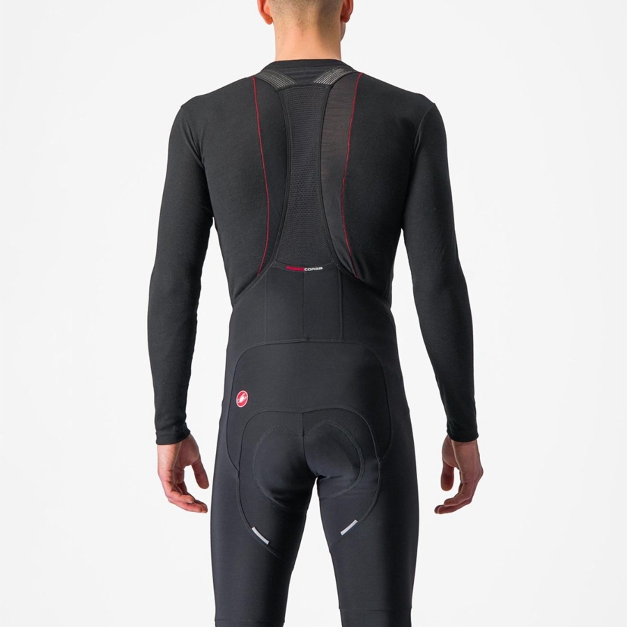 Castelli PROSECCO TECH LONG SLEEVE Base Layer Férfi Fekete | PEABXRH-67