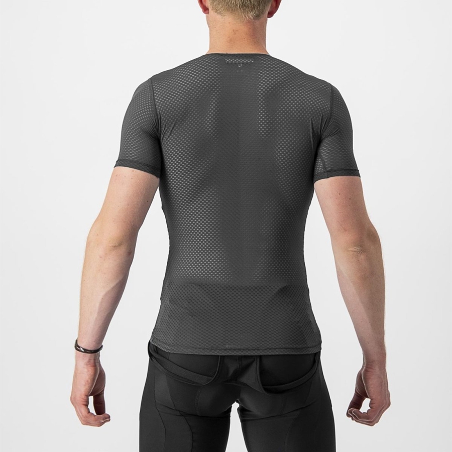 Castelli PRO MESH 2.0 SHORT SLEEVE Base Layer Férfi Fekete | FAZONCP-52