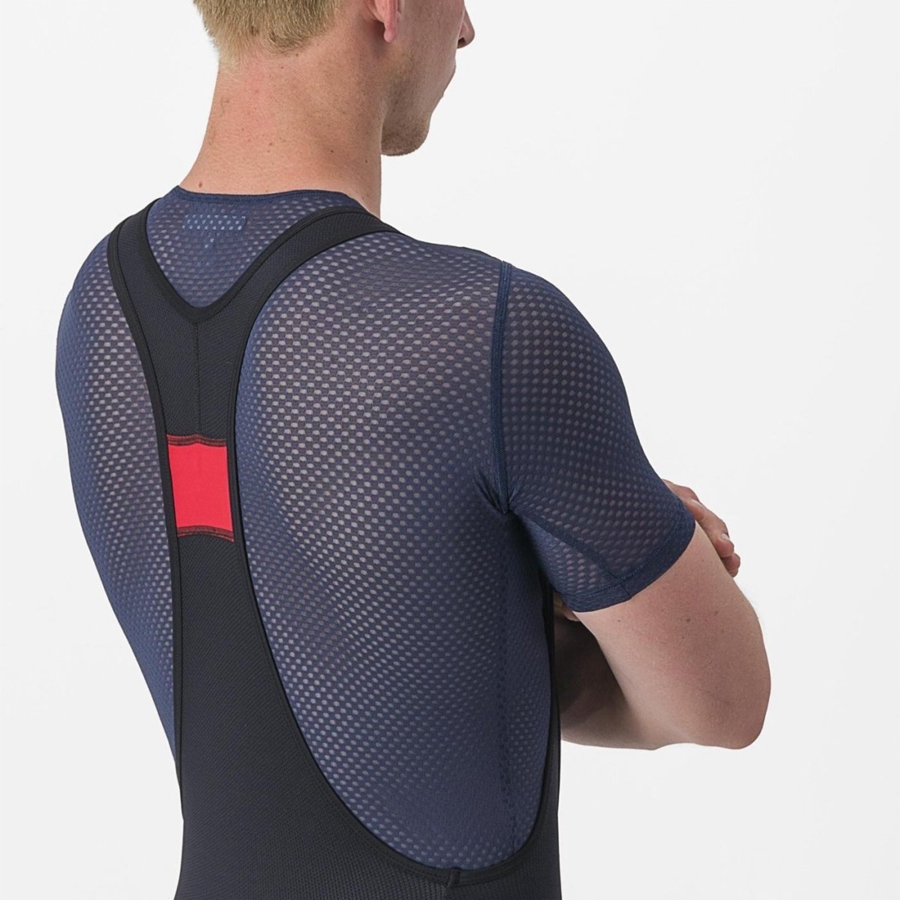 Castelli PRO MESH 2.0 SHORT SLEEVE Base Layer Férfi Kék | KFRIQUT-40