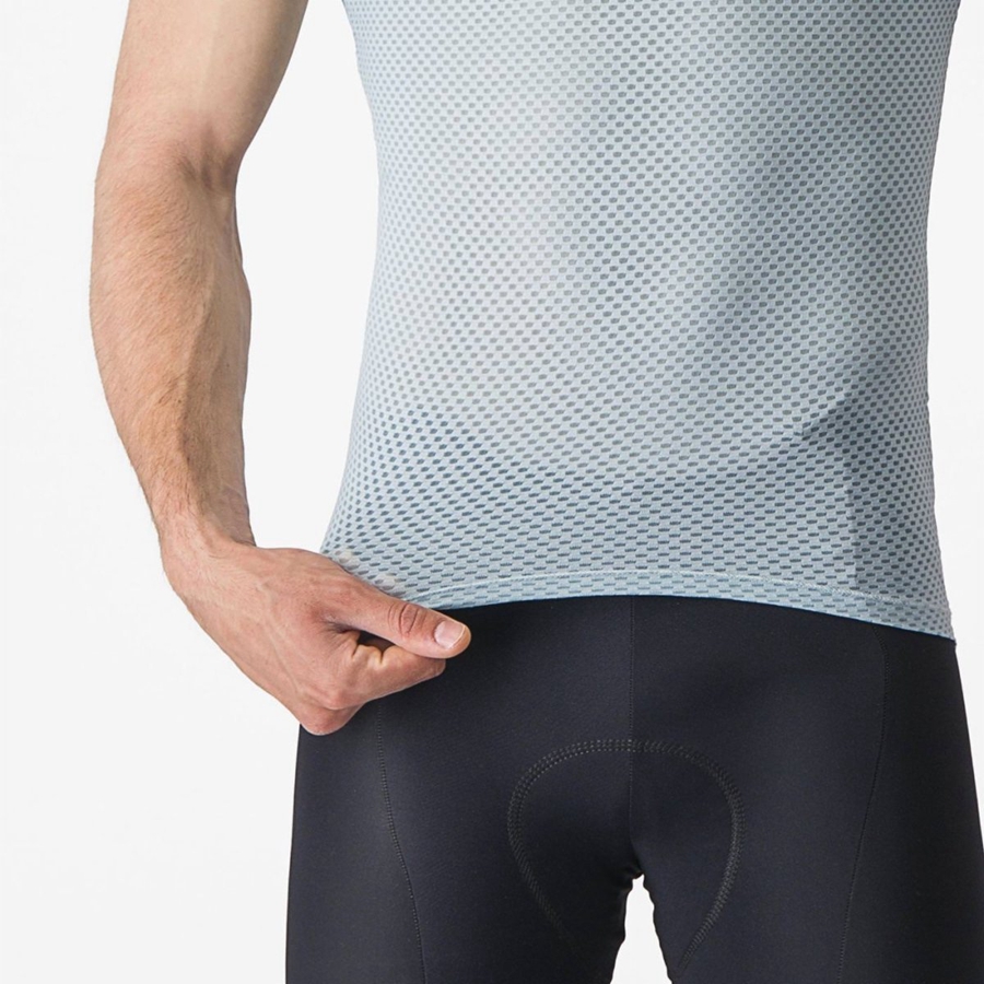 Castelli PRO MESH 2.0 SHORT SLEEVE Base Layer Férfi Kék | SODCVKM-52