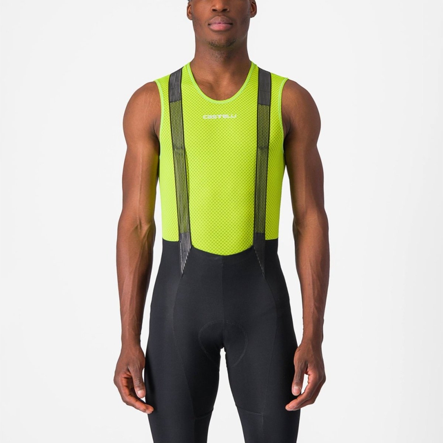 Castelli PRO MESH 2.0 SLEEVELESS Base Layer Férfi Világos Zöld | SQLJKFA-18