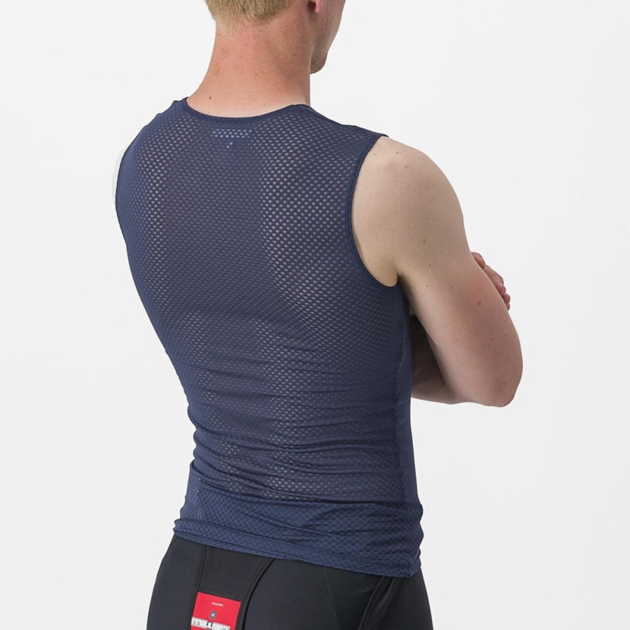 Castelli PRO MESH 2.0 SLEEVELESS Base Layer Férfi Kék | ETNAMBS-36