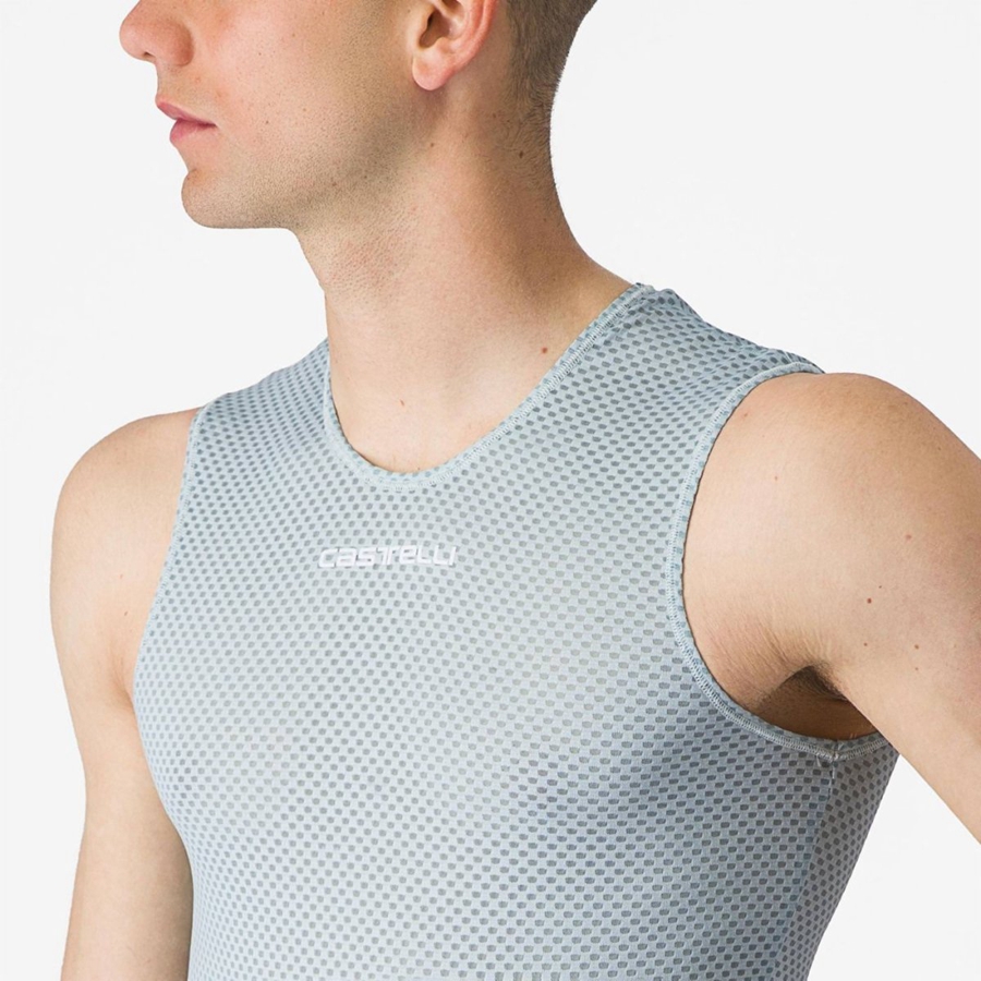 Castelli PRO MESH 2.0 SLEEVELESS Base Layer Férfi Kék | BMNXHRD-72