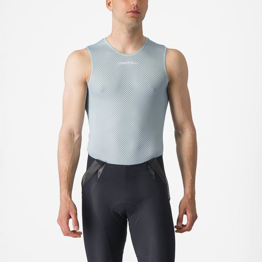 Castelli PRO MESH 2.0 SLEEVELESS Base Layer Férfi Kék | BMNXHRD-72