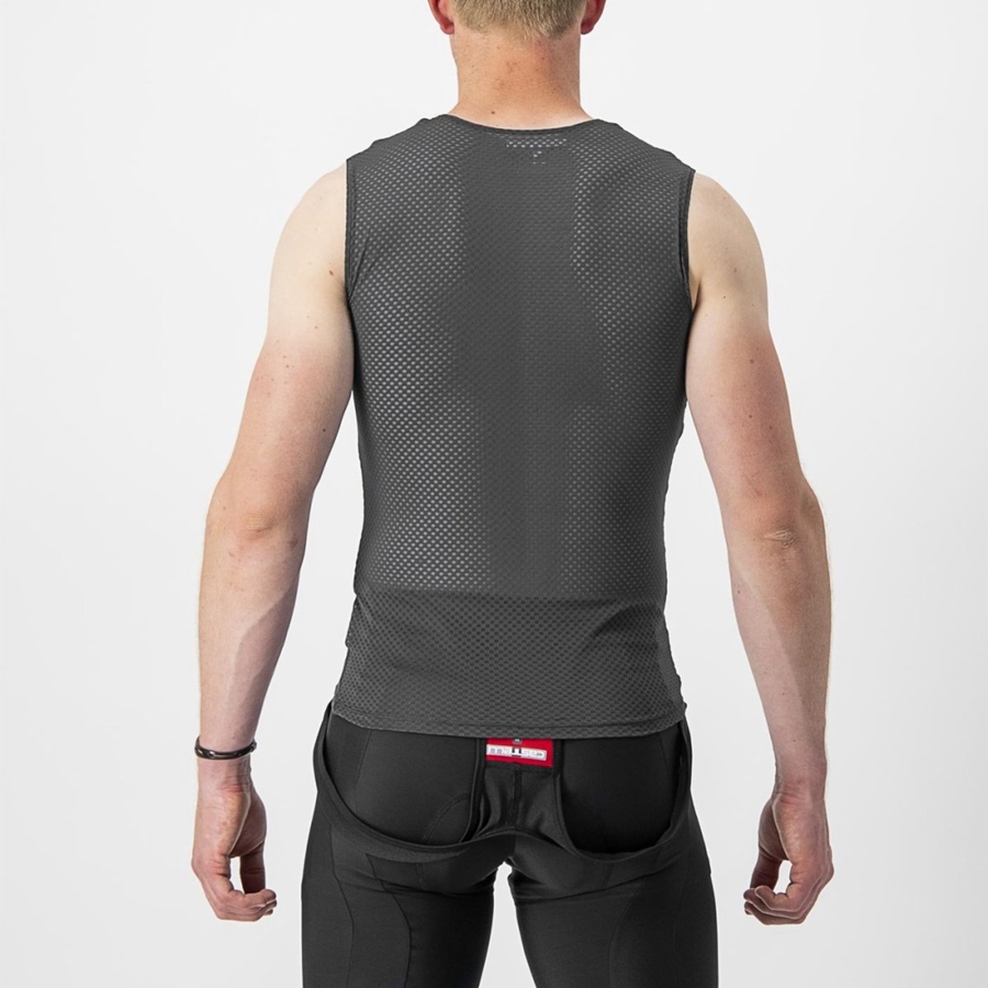 Castelli PRO MESH 2.0 SLEEVELESS Base Layer Férfi Fekete | QORFJSG-79