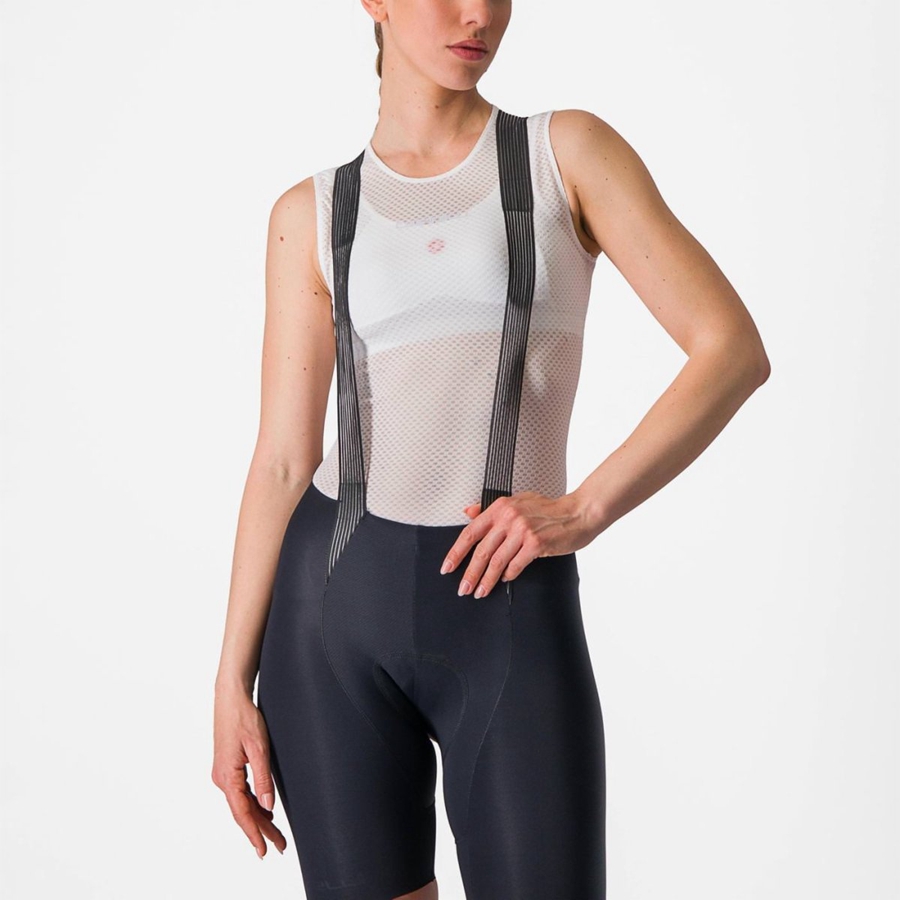 Castelli PRO MESH W SLEEVELESS Base Layer Női Fehér | WAOJZPU-67