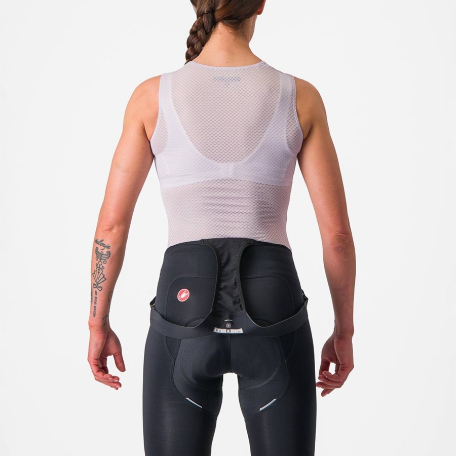 Castelli PRO MESH W SLEEVELESS Base Layer Női Lila Fehér | YZNIVKB-84