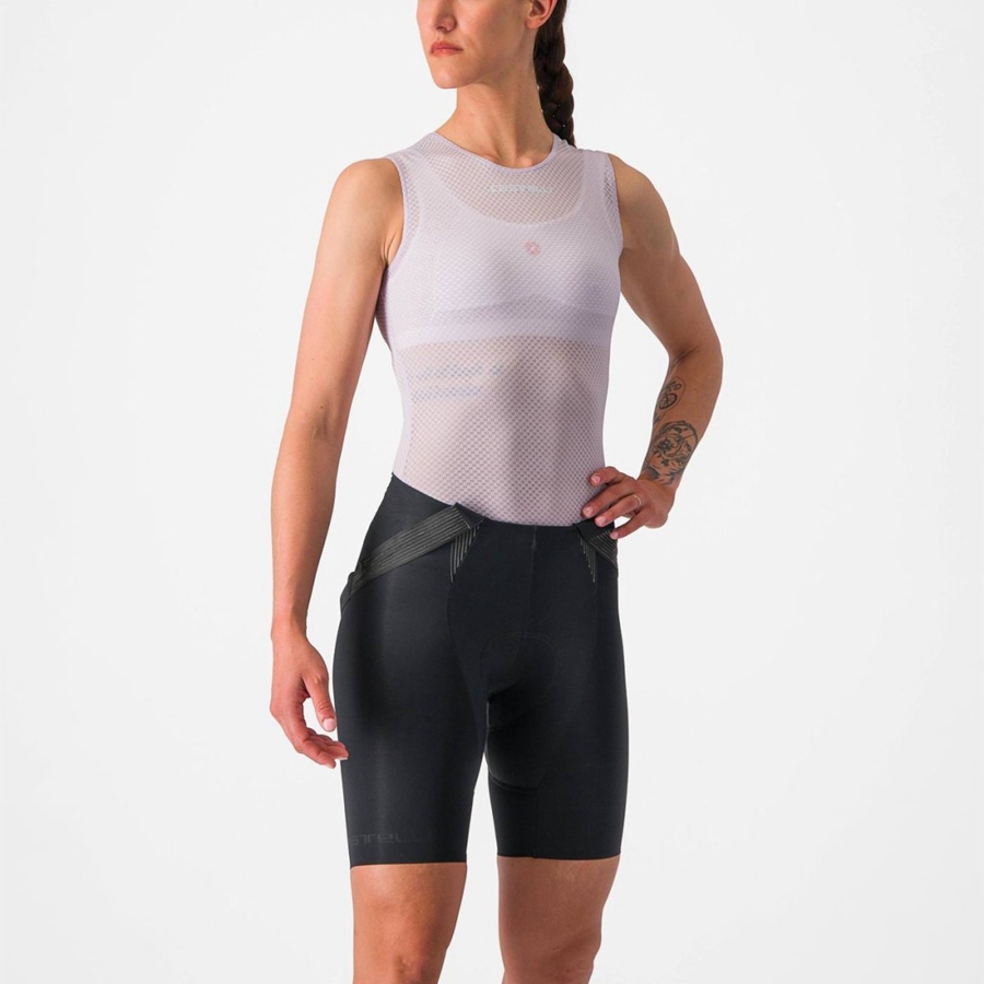 Castelli PRO MESH W SLEEVELESS Base Layer Női Lila Fehér | YZNIVKB-84