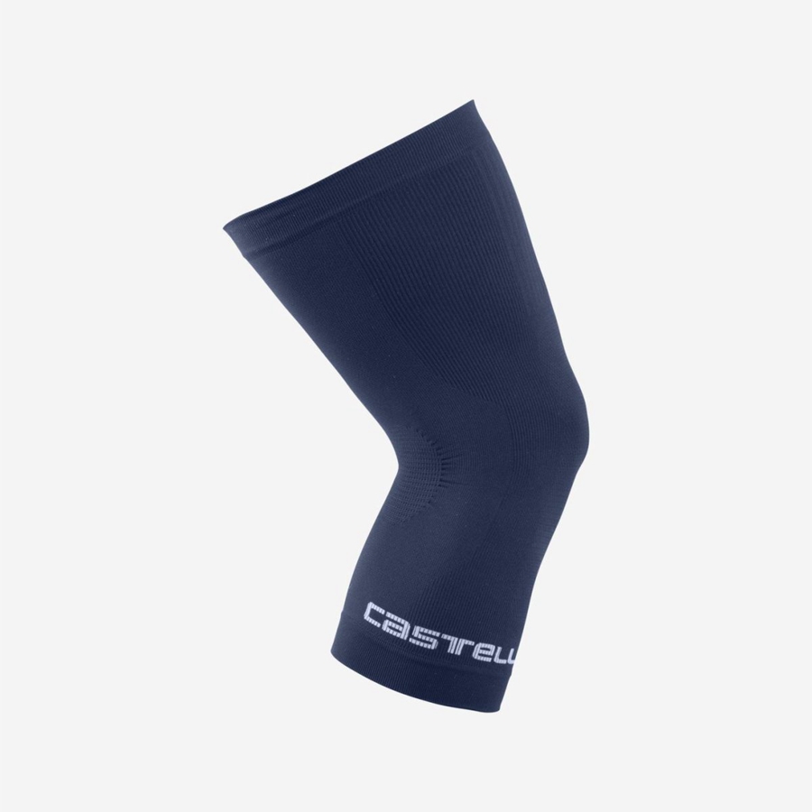 Castelli PRO SEAMLESS KNEE WARMER Lábmelegítő Női Kék | ZJRFQUL-90