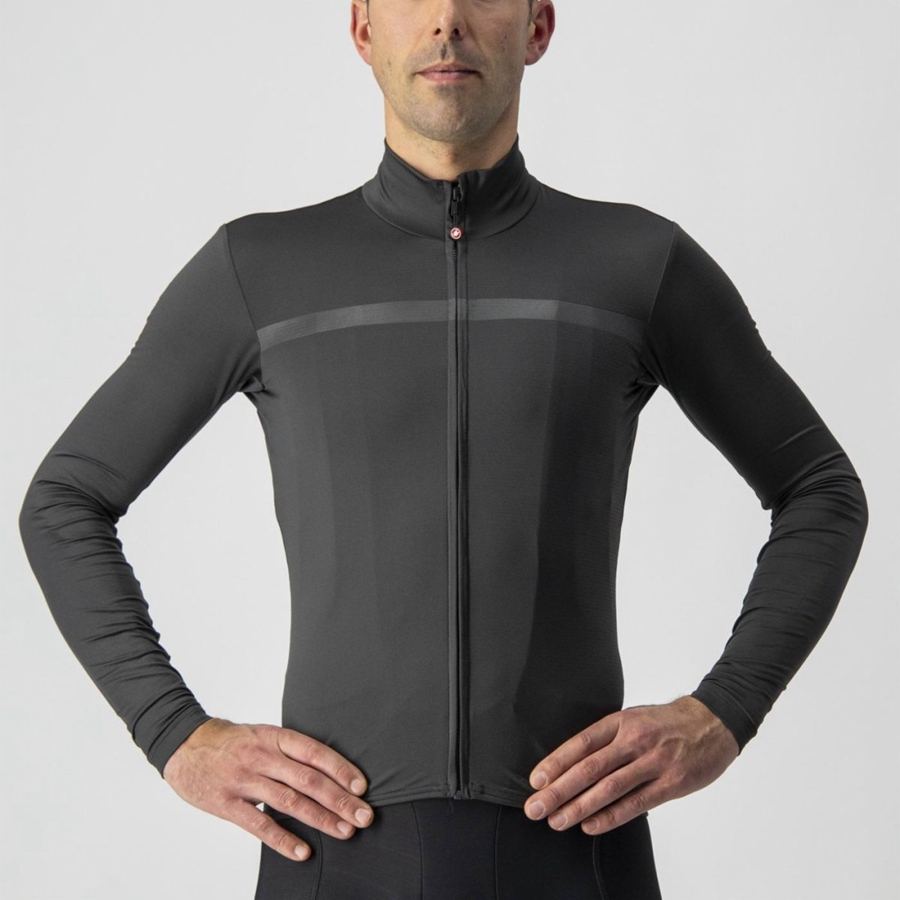 Castelli PRO THERMAL MID LS Mez Férfi Sötétszürke | YNTUPCA-45