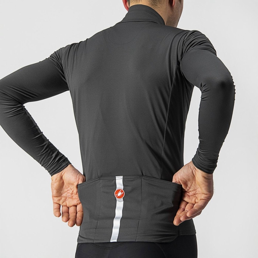 Castelli PRO THERMAL MID LS Mez Férfi Sötétszürke | YNTUPCA-45