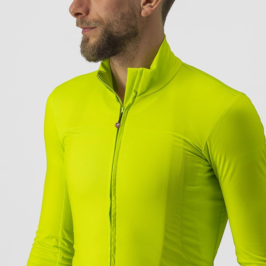 Castelli PRO THERMAL MID LS Mez Férfi Világos Zöld | PHFEGJS-40