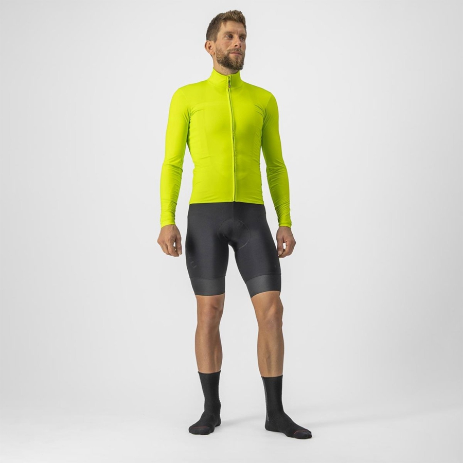 Castelli PRO THERMAL MID LS Mez Férfi Világos Zöld | PHFEGJS-40