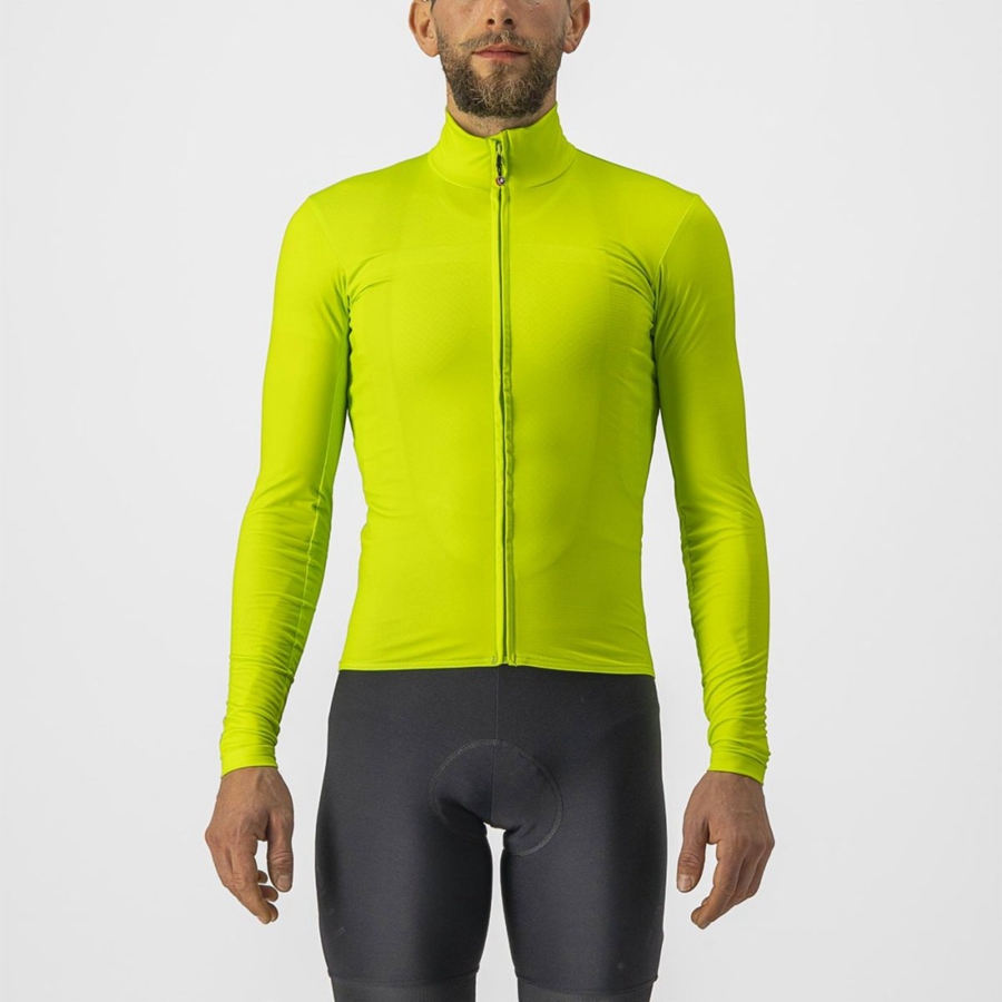 Castelli PRO THERMAL MID LS Mez Férfi Világos Zöld | PHFEGJS-40