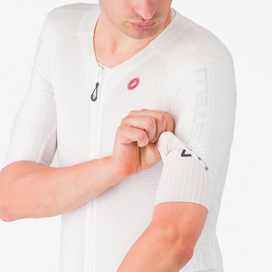 Castelli SANREMO BTW X2 Speedsuit Férfi Fehér Kék | RMLATOV-79