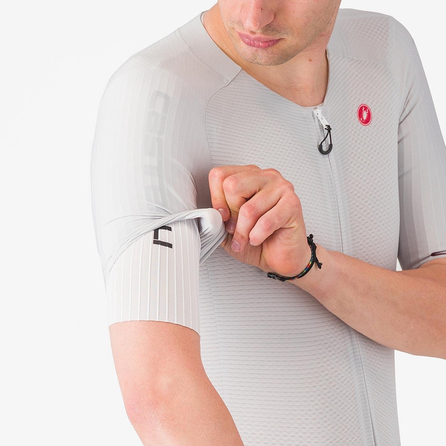 Castelli SANREMO BTW X2 Speedsuit Férfi Titán Szürke Bordó | PAYIOVT-27