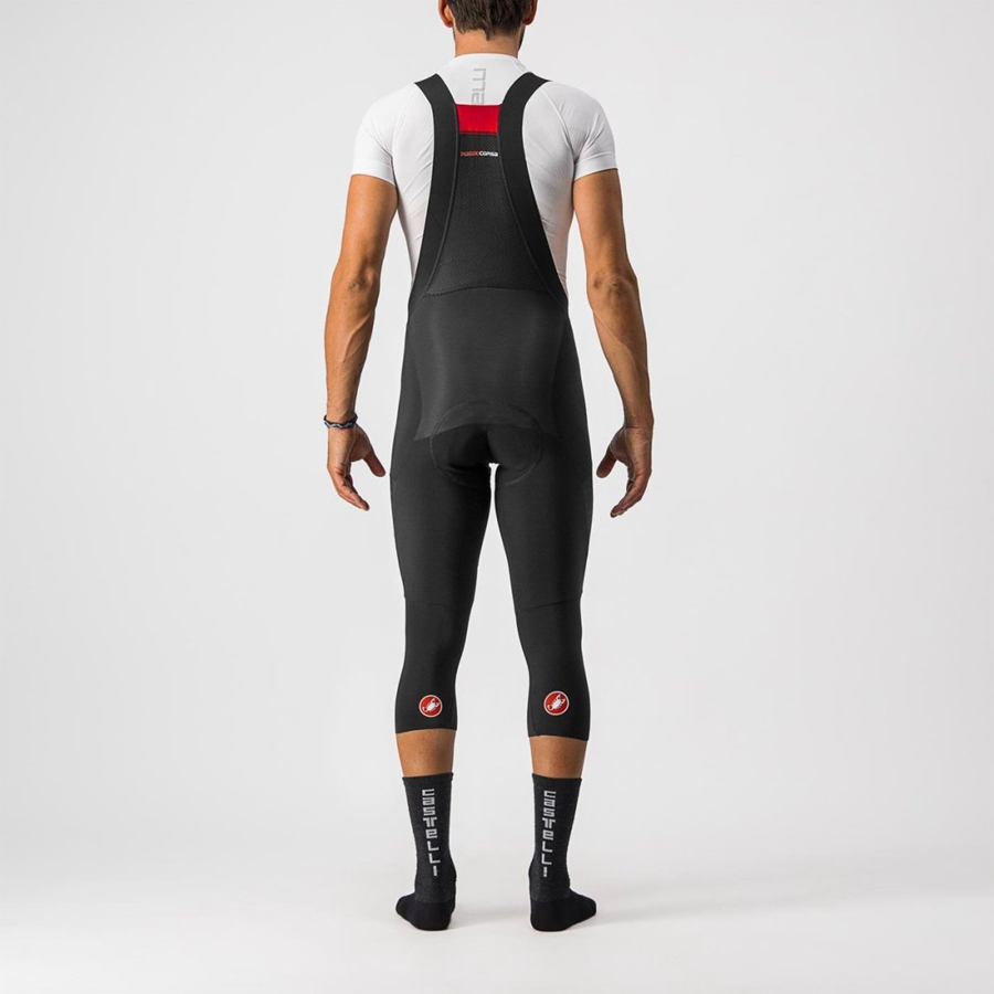 Castelli SORPASSO RoS BIB KNICKER Leggings Férfi Fekete | YWVHMFT-45