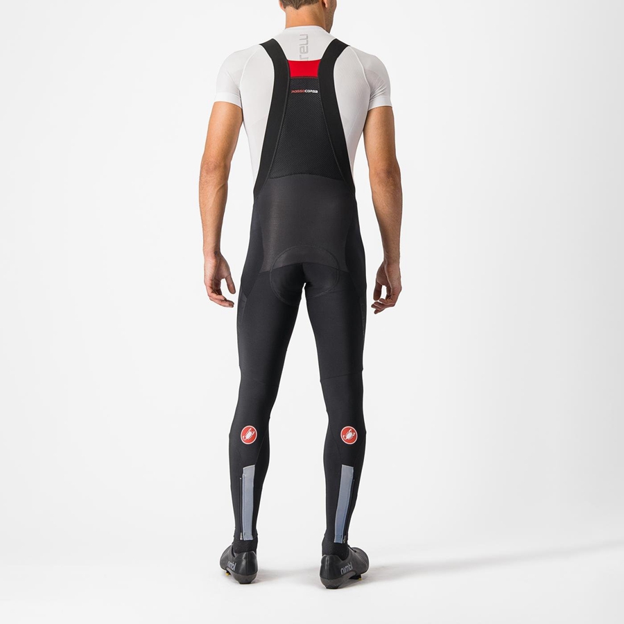 Castelli SORPASSO RoS Harisnya Bib-vel Férfi Fekete | FHTLKNQ-26