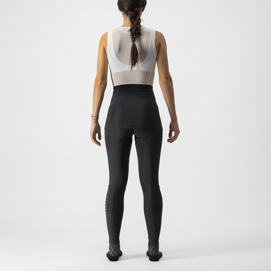 Castelli SORPASSO RoS W Leggings Női Fekete | AQBPKWU-64