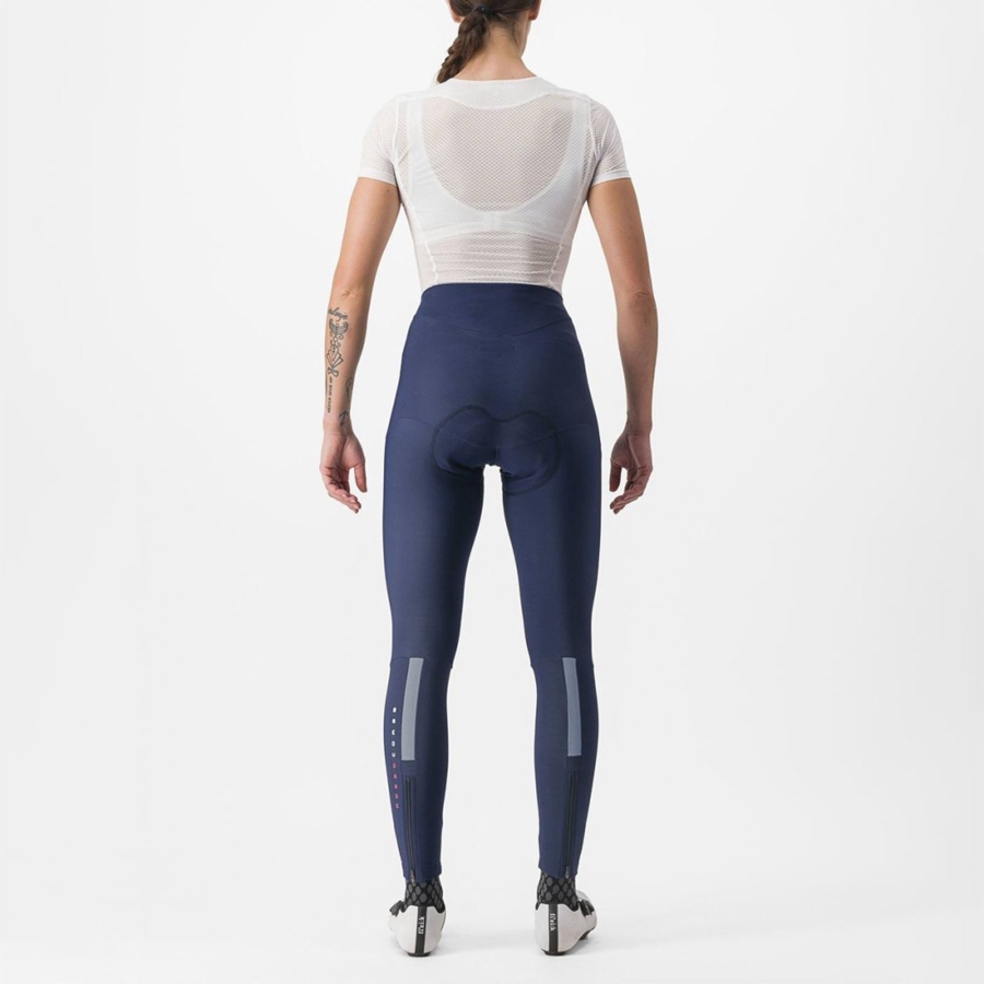 Castelli SORPASSO RoS W Leggings Női Kék Titán | VJYQBAF-36