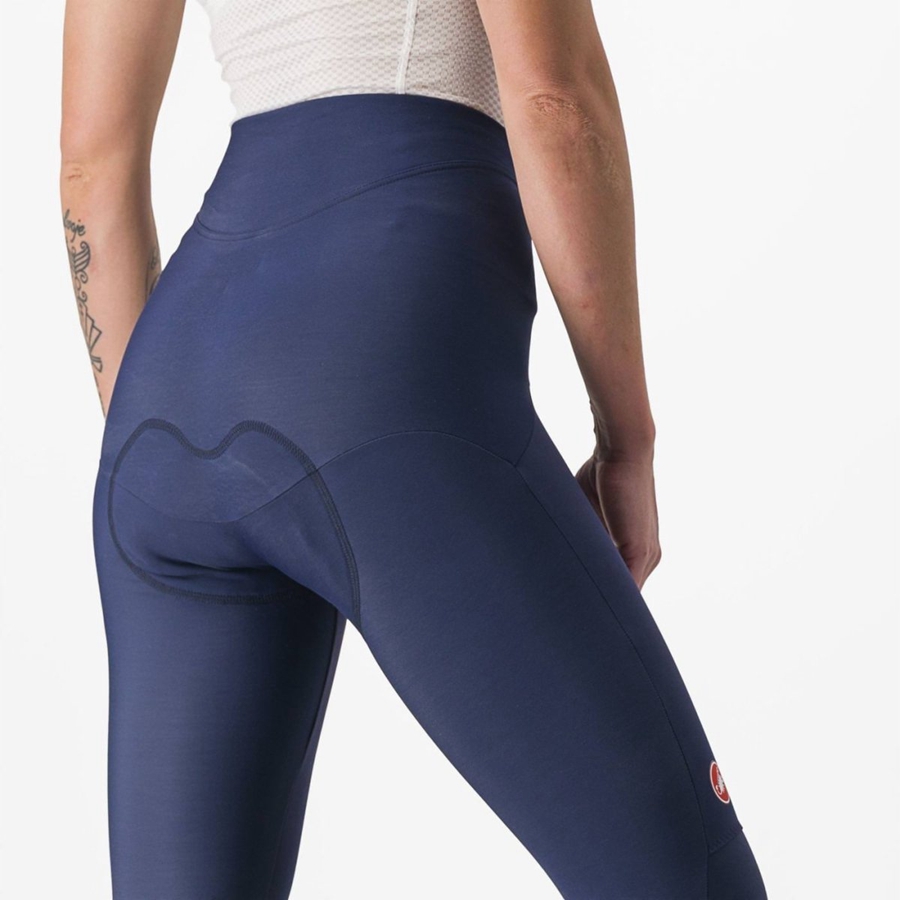 Castelli SORPASSO RoS W Leggings Női Kék Titán | VJYQBAF-36